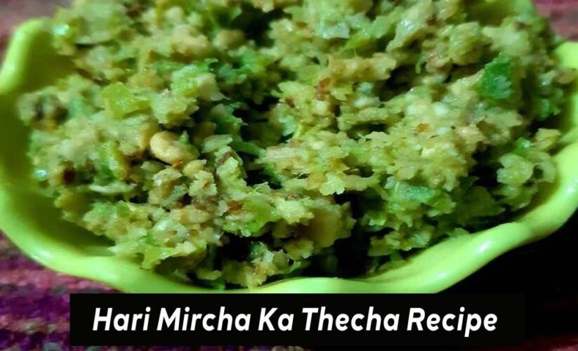 Thecha Recipe in Hindi | चटपटा हरी मिर्च का ठेचा रेसिपी