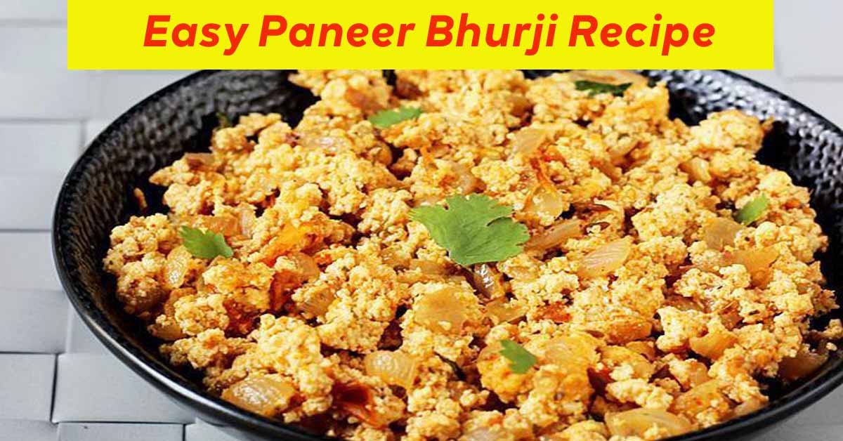 Paneer Bhurji Recipe- Dhaba Style Taste You Can Make at Home